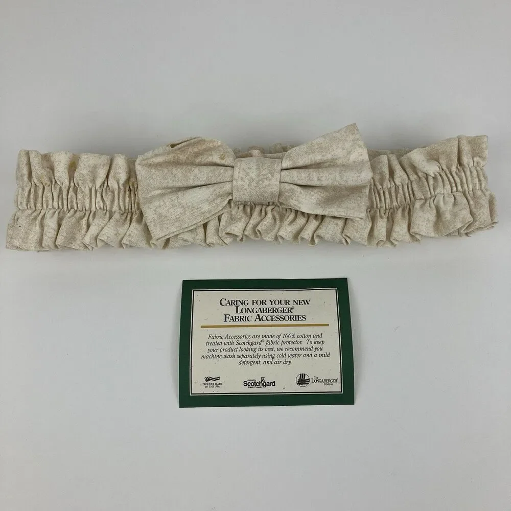 Longaberger Sandstone Medium Circular Basket Garter Liner | 8